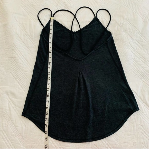 Lululemon Breezy Tank strappy Heathered Black 6 8 - Picture 4 of 4